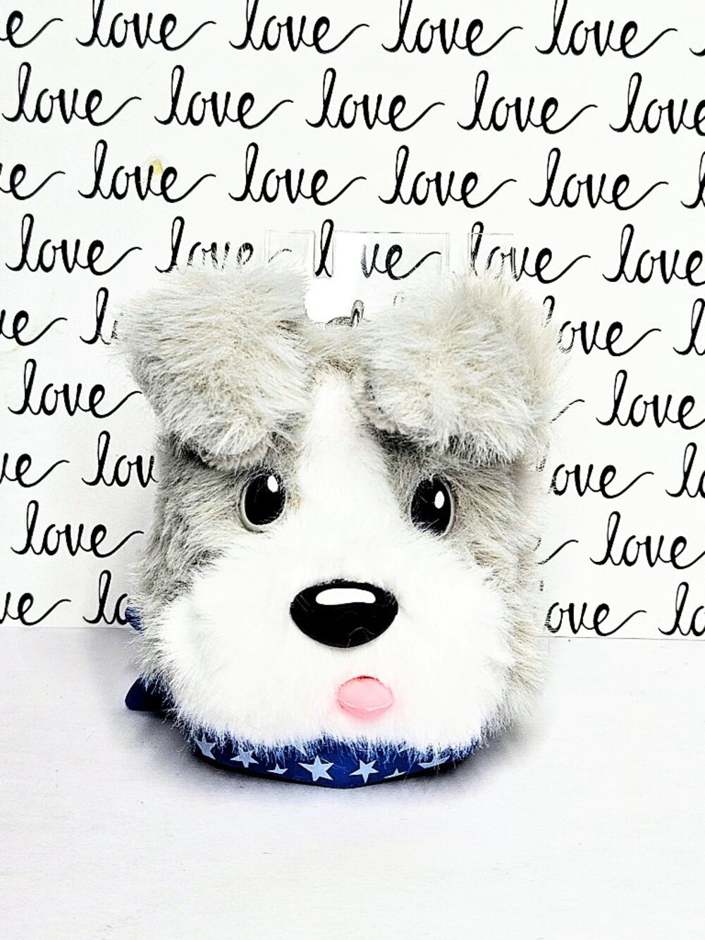 Brand New NWT Bath & Body Works Bandana Dog Pom Sanitizer Holder